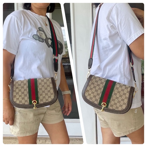 Gucci Brown cherry line crossbody bag - Picture 15 of 16